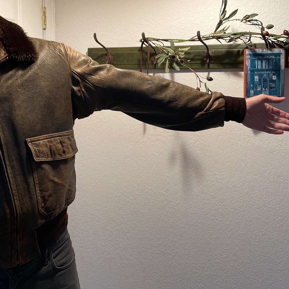 MUST SEE—Vintage Schott Bros leather G-1 Flyers jacket. Great shape. Made in USA - Picture 7 of 16